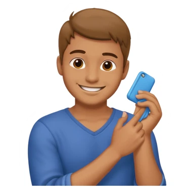 Emoji of a guy dusting off his shoulder with his hand sticker