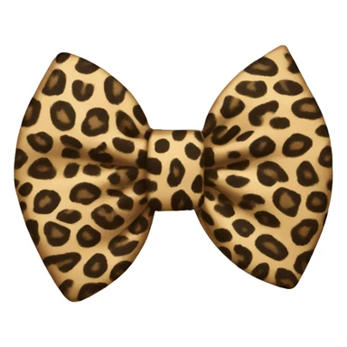 leopard bow sticker
