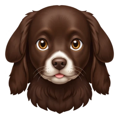 Dark brown Boykin spaniel  sticker