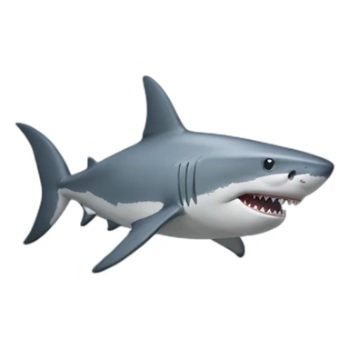 shark  сrown sticker