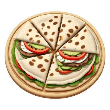 Greek gyro flatbread  sticker