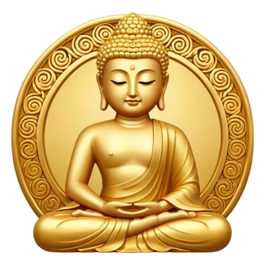 Golden Buddha sticker