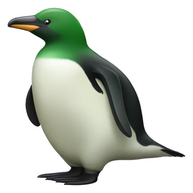 green pinguin sticker
