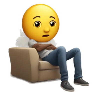 Watching Tv at home with lovly sticker