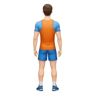 person standing ,view from the back, icon sticker