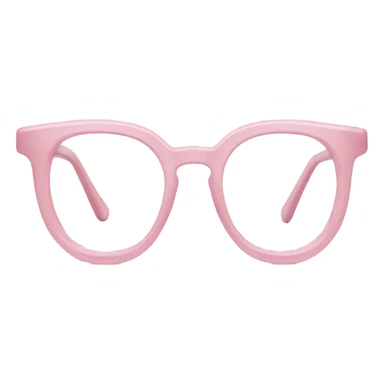 Pastel pink reading glasses sticker