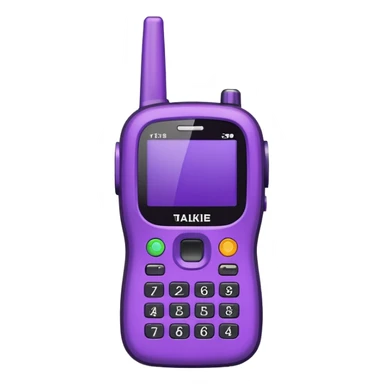 purple walkie talkie emoji sticker