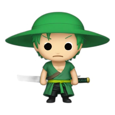 One piece zoro herz sticker