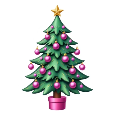Árvore de Natal pink sticker
