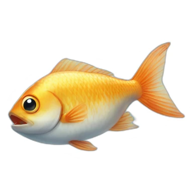 Fish in plastic bag sticker