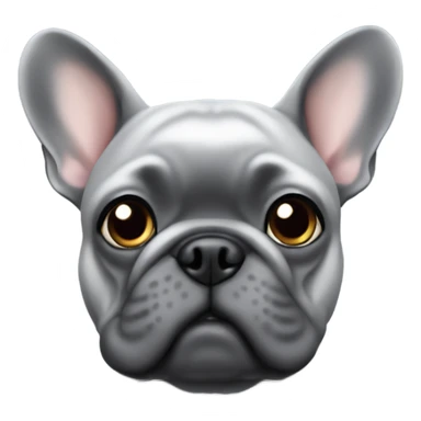 Gray frenchie no tail sticker