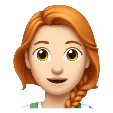 Femme rousse qui croise Les bras  sticker