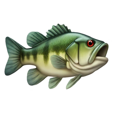 Bass fish sticker