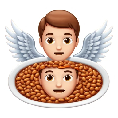 Create baked beans with teenager boys people’s faces on them and put wings on them sticker