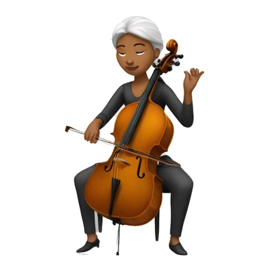 woman playing cello sticker