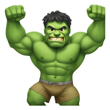 Hulk wearing a bikini sticker