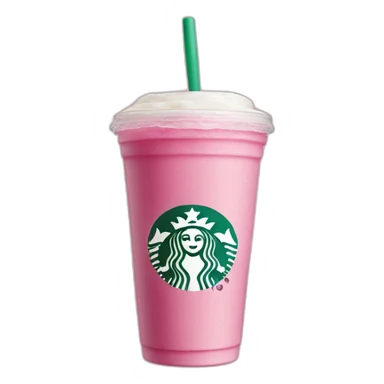 pink starbucks beverage sticker