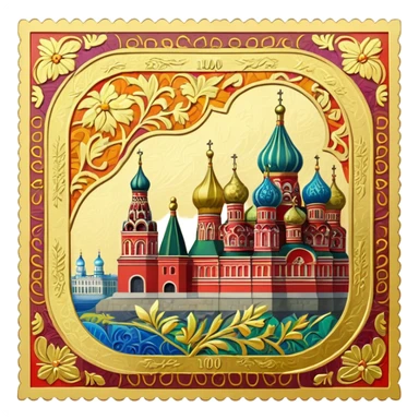 100 russian rubles sticker