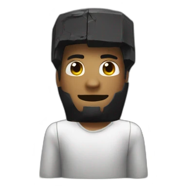 Roblox character on his head TNT sticker