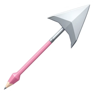 fleche directionelle blache sur fond de couleur rose   sticker