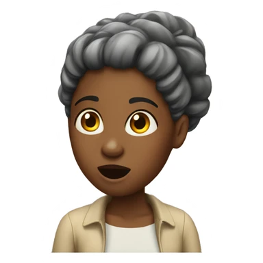 Black women surprised sticker
