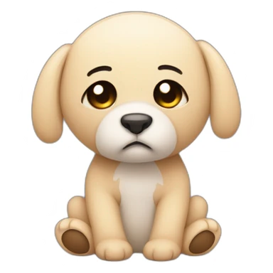 Sad cute cuddly toy sticker