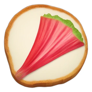 rhubarb slice sticker