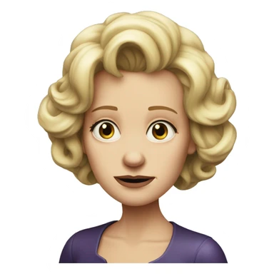 photorealistic Ursula von der Leyenl sad sticker