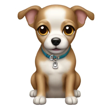 Chihuahua poodle mix sticker