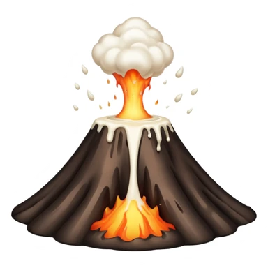 Milk coming out of a volcano  sticker