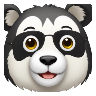 Oso panda buenos días sticker