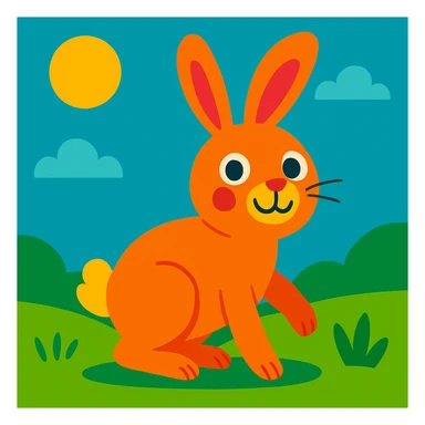 Rabbit sticker