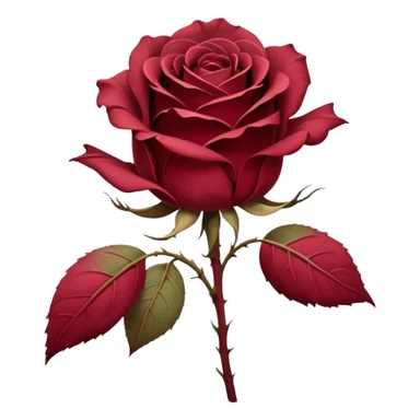 wilted rose with faded colors sticker