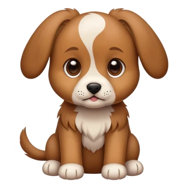 puppy with floppy ears sticker