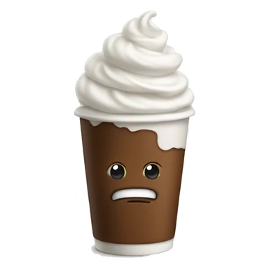 Coffee with whip cream  sticker