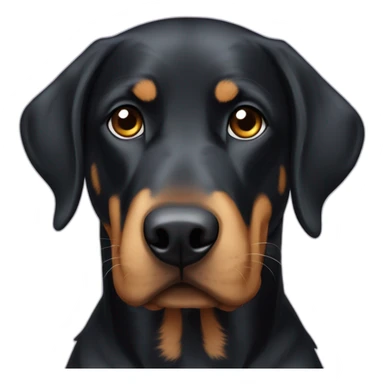 A labrador crossed with a beauceron sticker