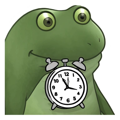 Happy face with clock sticker