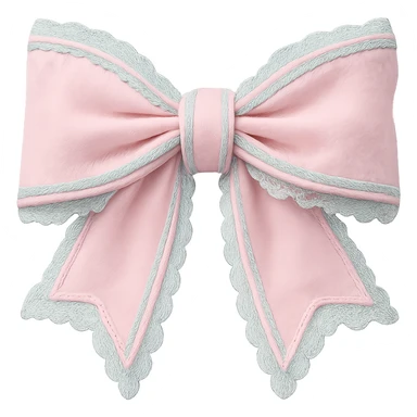 Make the gothic bow and accessories pastel colored, keep lace and velvet details, photorealistic style, keep background transparent. sticker