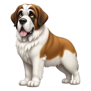st bernard dog, full body,side view sticker