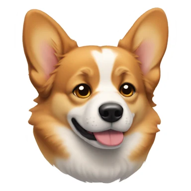 Sad corgi named cate include name sticker