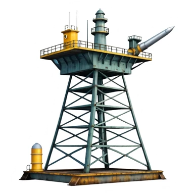 sea rocket launch platform sticker