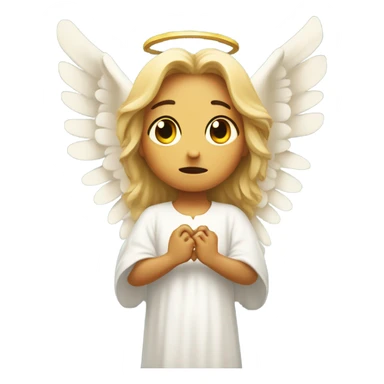 Broken hearted angel sticker