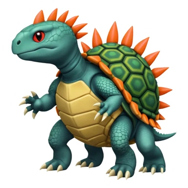 Turtle-Salandit-Salamence-Turtwig-Fakémon-fusion-hybrid-creature sticker