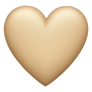 Beige heart sticker