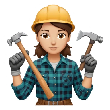 Lesbian woodworker  sticker
