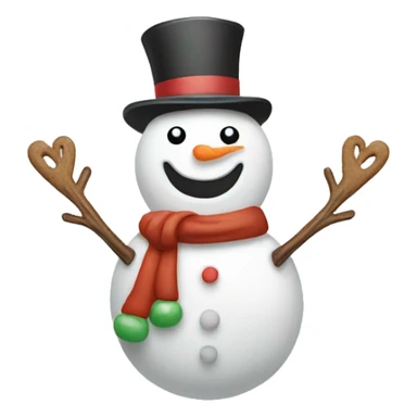 snowman with gingerbread sticker