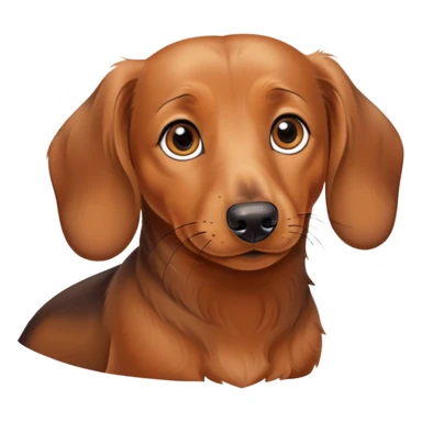 Tan dachshund named Rosie sticker