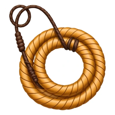 coiled lasso sticker