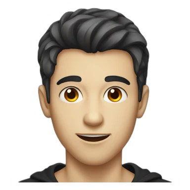 Handsome vampire teenager sticker