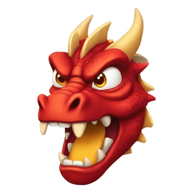 red dragon angry expression sticker
